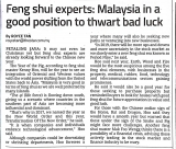 Feng shui experts: Malaysia in a good position to thwart bad luck
